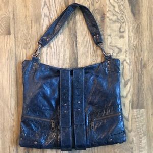 matt&nat Navy Blue 100% vegan Shoulder/Hobo Bag